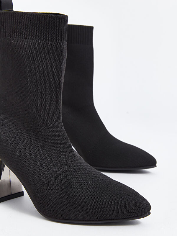 Sivri Burun Kadın Topuklu Bot - Görsel 4