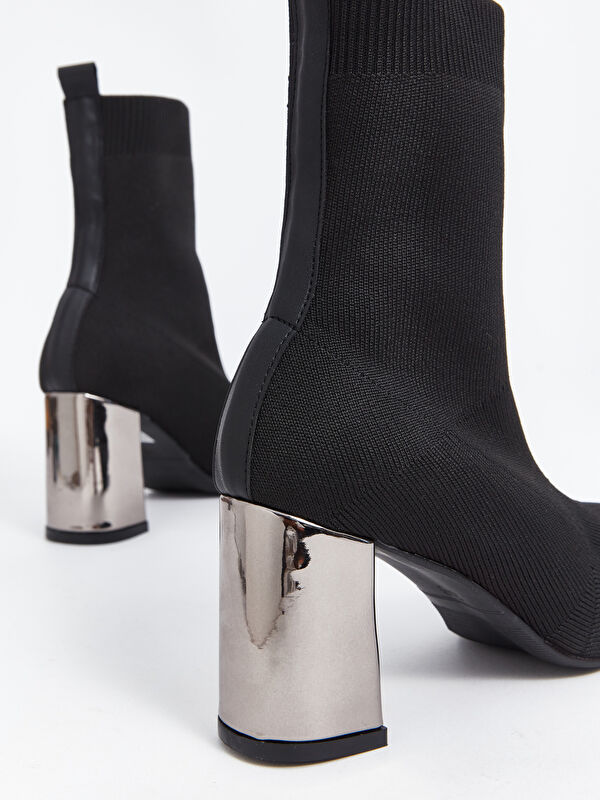 Sivri Burun Kadın Topuklu Bot - Görsel 5