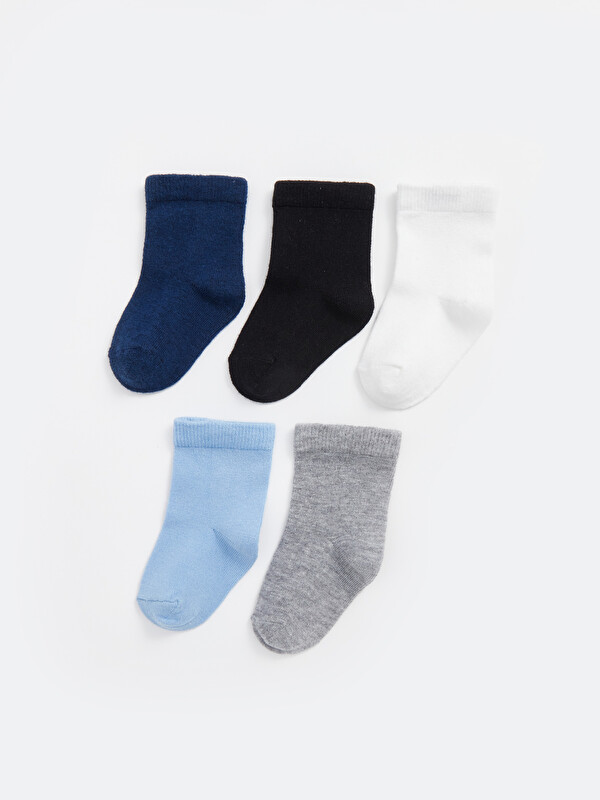 LCW baby Lot de 5 Chaussettes Basiques pour Bébé Garçon.