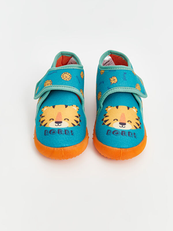 Baskılı Erkek Bebek Ev Ayakkabısı - Görsel 4