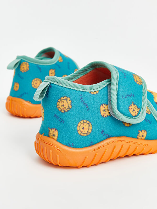 Baskılı Erkek Bebek Ev Ayakkabısı - Görsel 5