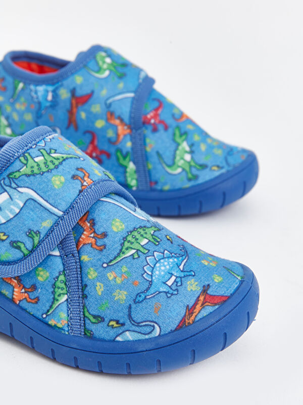 Baskılı Erkek Bebek Ev Ayakkabısı - Görsel 4