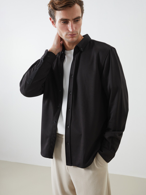 LCW Vision Chemise Pour Hommes Coupe Svelte À Manches Longues