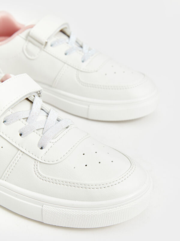 Bağcık ve Cırt Cırtlı Kız Çocuk Spor Ayakkabı - Görsel 4