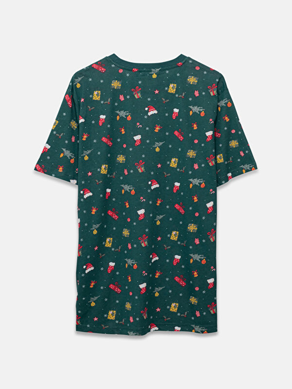 XSIDE Crew Neck Printed Men's T-Shirt -W4DT28Z8-SBQ - LC Waikiki