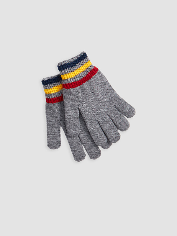 LCW ACCESSORIES Çizgili Erkek Çocuk Triko Eldiven