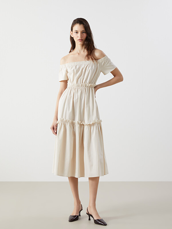 LCW Vision Slash Neck Women's Dress