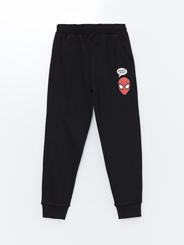 LCW Kids Beli Lastikli Spider-Man Baskılı Erkek Çocuk Jogger Eşofman Altı