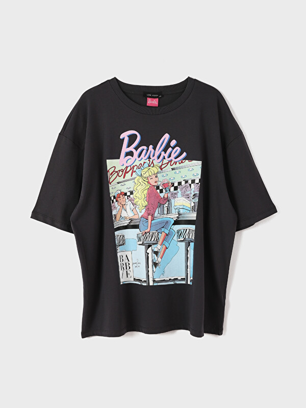 LCW Vision Crew Neck Printed Short Sleeve Women's T-Shirt