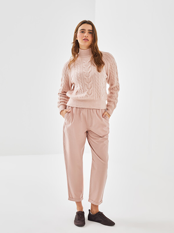LCW Vision Elasticated Waist Loose Fit Women's Trousers