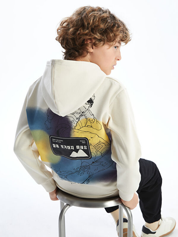LCW Kids Hooded Boys' Thick Sweatshirt