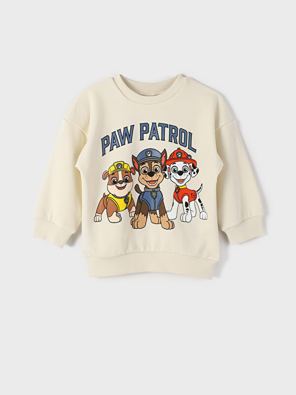 LCW Kids Crew Neck Paw Patrol Baby Boys' Sweatshirt