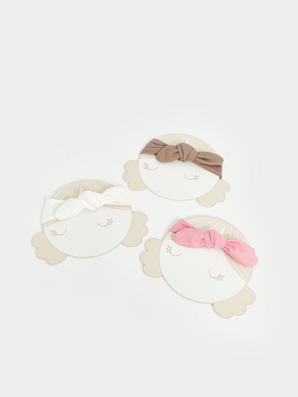 LCW baby Bow Patterned Baby Girls' Hairband 3-pack
