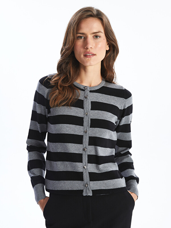 LCWAIKIKI Classic Cardigan Col Rond Pour Femmes