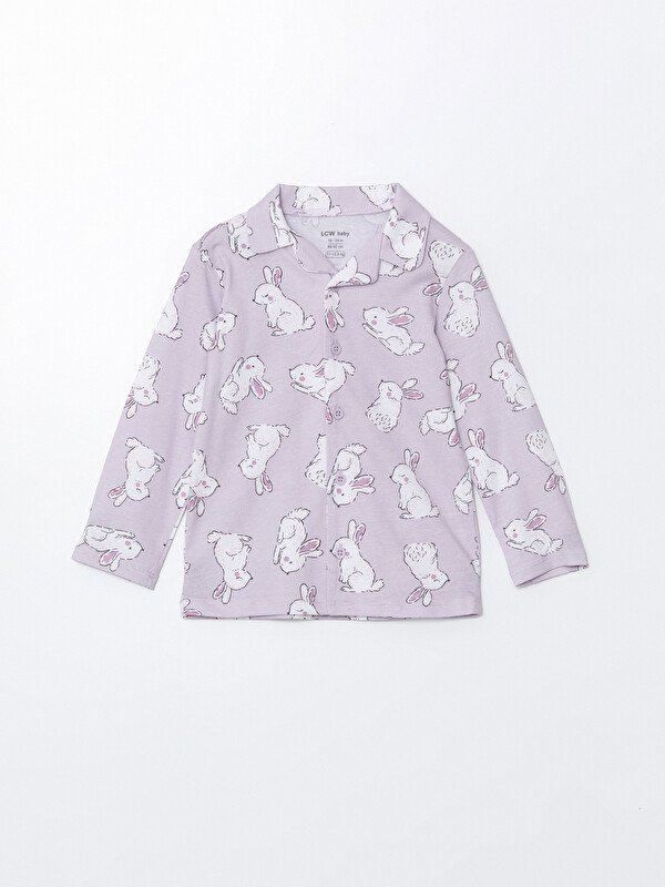 LC WAIKIKI Desenli Kız Bebek Pijama Üstü