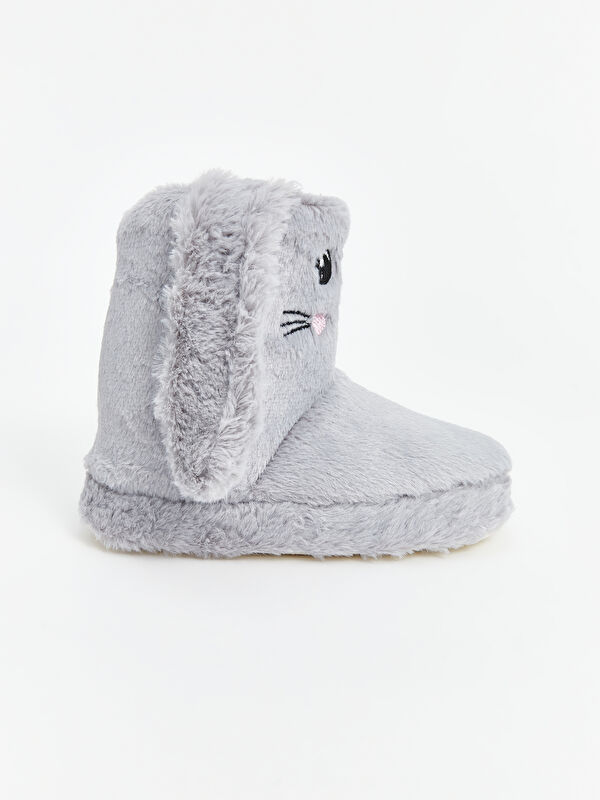 Tavşan Figürlü Kız Çocuk Pelüş Ev Botu - Görsel 3