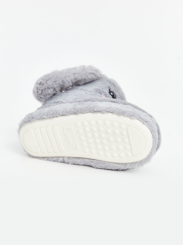 Tavşan Figürlü Kız Çocuk Pelüş Ev Botu - Görsel 5