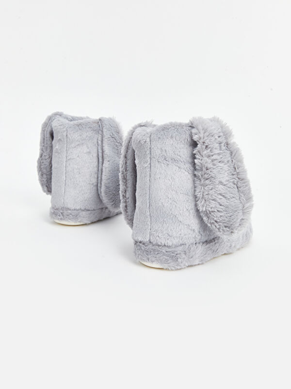 Tavşan Figürlü Kız Çocuk Pelüş Ev Botu - Görsel 6