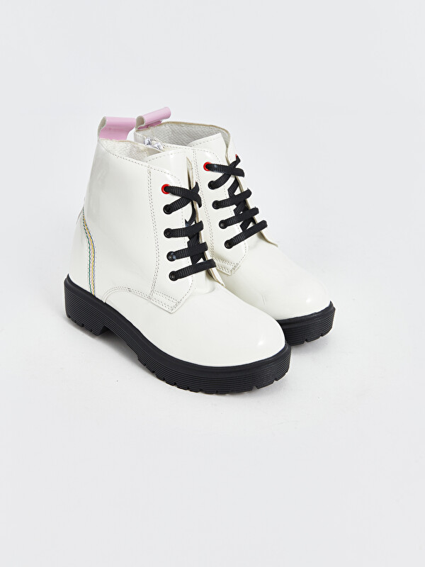 LCW STEPS Shiny Leather Look Girls' Boot
