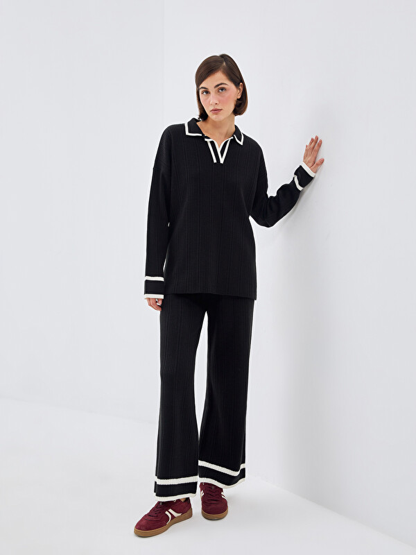 LCW Vision Pantalon en Tricot à Taille Élastiquée pour Femmes
