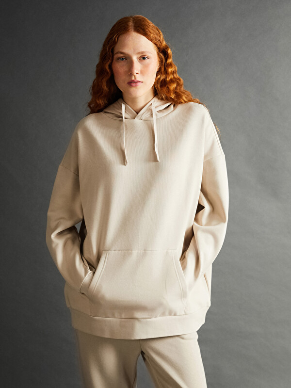 LCW Vision Sweat À Capuche Épais Pour Femmes Surdimensionné