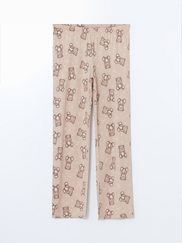 LCW Young Beli Lastikli Baskılı Kadın Pijama Altı