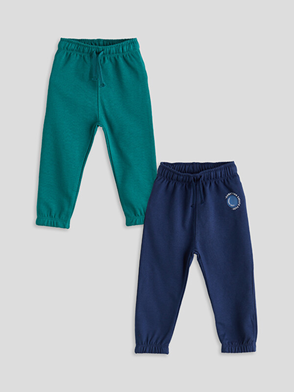 LCW Kids Elastic Waist Basic Baby Boys' Jogger Sweatpants 2 Pack