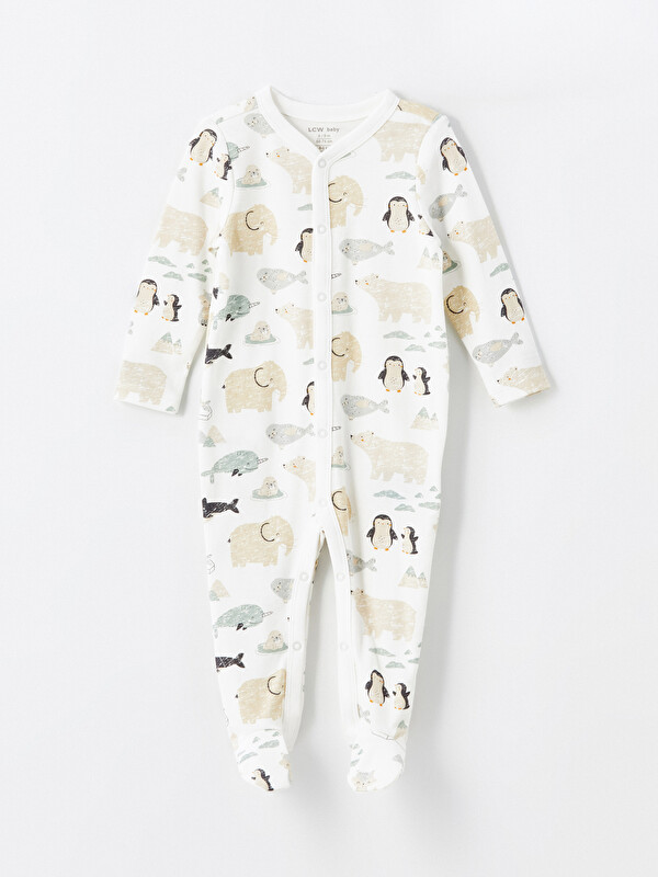 LCW baby Erkek Bebek Baskılı Uzun Kollu Tulum