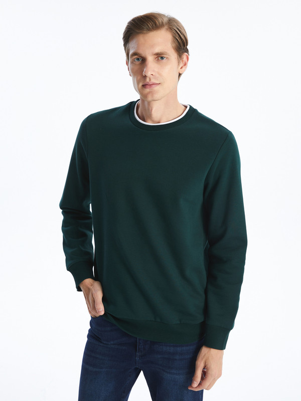 LCWAIKIKI Classic Sweat-shirt Épais à Manches Longues pour Hommes avec Col Rond