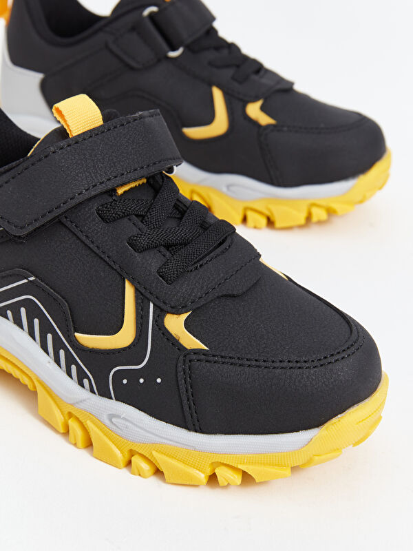 Bağcık ve Cırt Cırtlı Erkek Çocuk Trekking Ayakkabı - Görsel 4