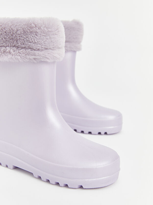 Kürk Detaylı Kız Çocuk Bot - Görsel 4