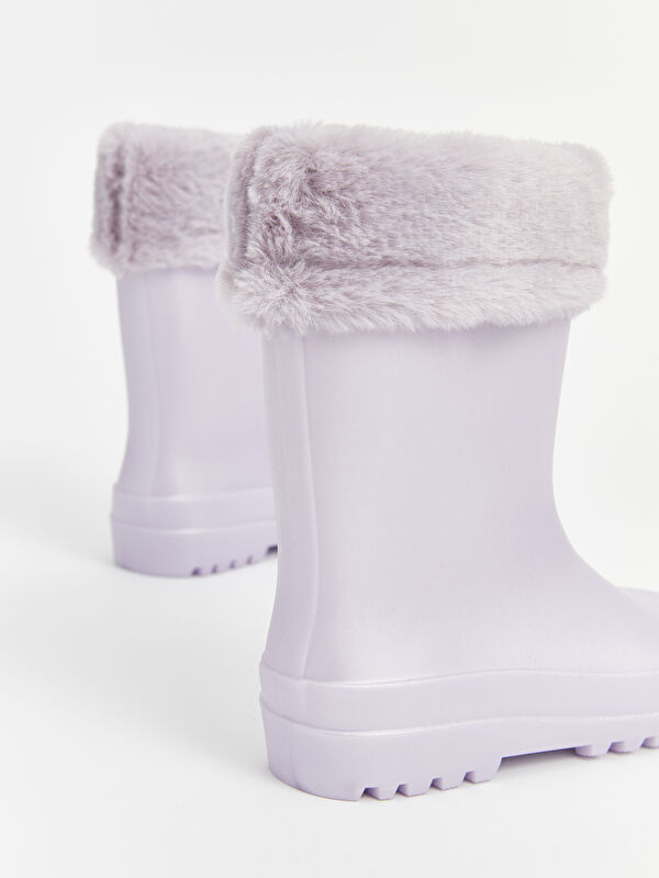 Kürk Detaylı Kız Çocuk Bot - Görsel 5