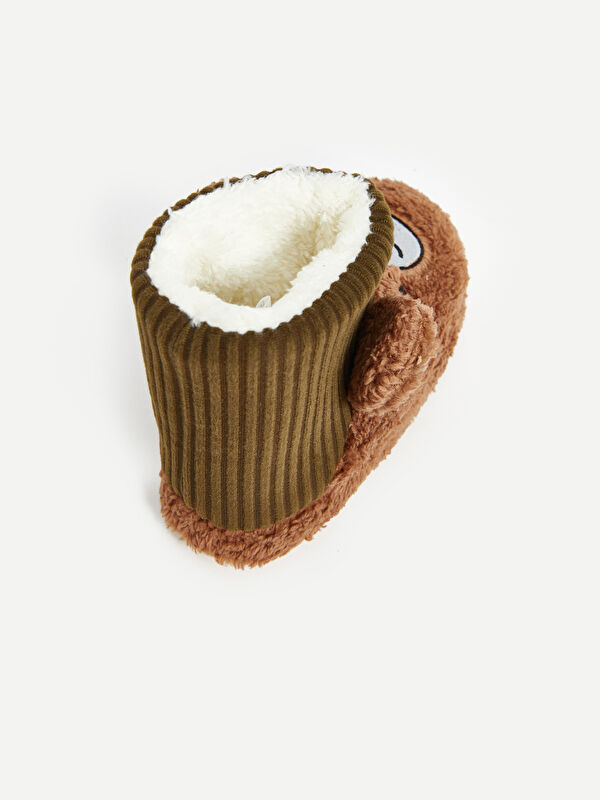 Ayıcık Nakışlı Erkek Bebek Ev Botu - Görsel 5