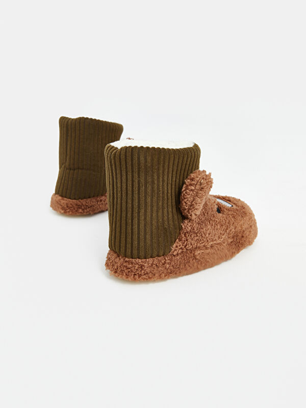 Ayıcık Nakışlı Erkek Bebek Ev Botu - Görsel 6