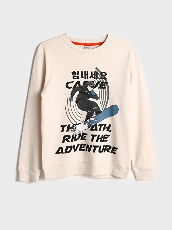 LCW Kids Crew Neck Printed Boys' T-Shirt