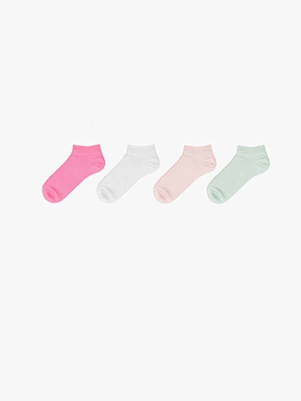LCW DREAM Women's Plain Trainer Socks 4-pack