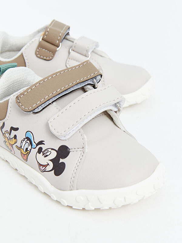 Mickey Mouse Baskılı Erkek Bebek Yürüme Öncesi Ayakkabı - Görsel 4