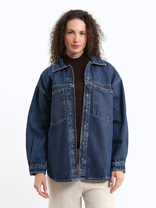 LCW Jeans Oversize Women's Denim Jacket