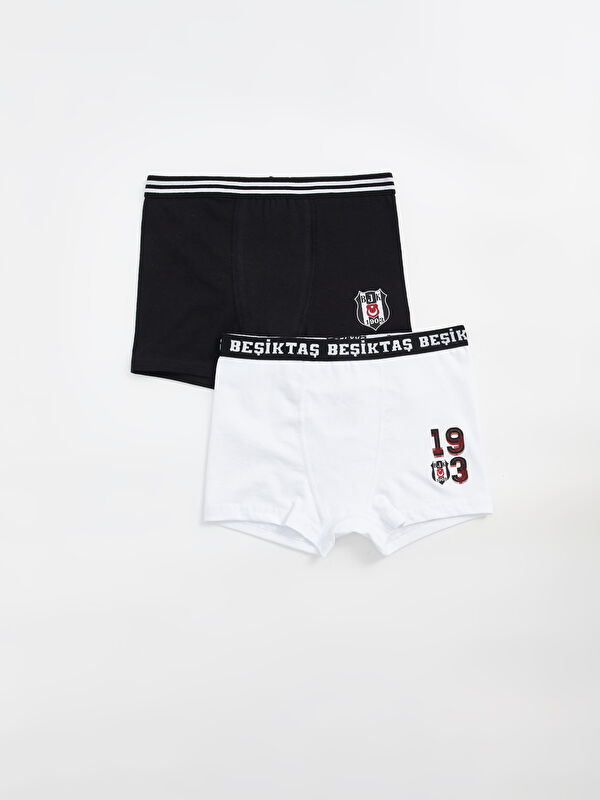 LCW Kids Beşiktaş Baskılı Erkek Çocuk Boxer 2'li