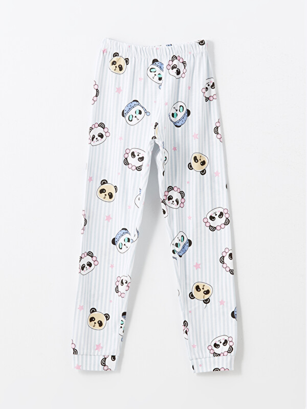 LCW Kids Beli Lastikli Kız Çocuk Pijama Alt