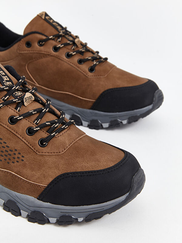 Bağcıklı Kalın Taban Erkek Trekking Ayakkabı - Görsel 4