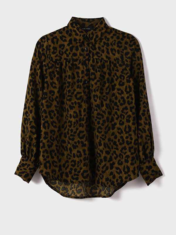 LCW Vision Chemise Pour Femmes Imprimé Léopard Surdimensionnée