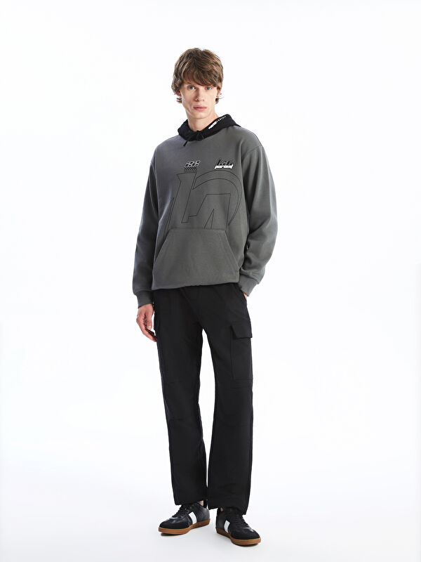 XSIDE Relaxed Fit Twill Men's Cargo Trousers