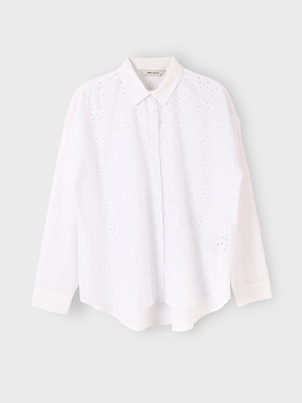 LCW Vision Hole-Knitted Women's Shirt