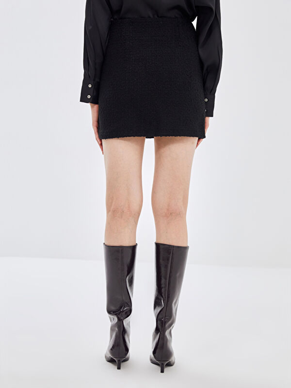大人気アイテム Waist Zippered Waikiki LC Plaid -W4IM31Z8-CVL Skirt Women's K-POP・アジア
