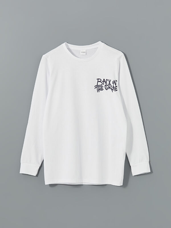 LCW Kids Bisiklet Yaka Erkek Çocuk Pijama Üst