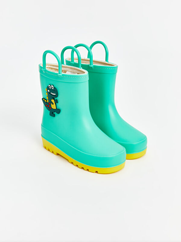 Dinozor Baskılı Erkek Bebek Yağmur Botu - Görsel 3