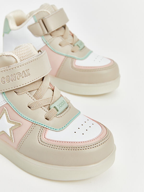 Bağcık ve Cırt Cırtlı Kız Çocuk Spor Ayakkabı - Görsel 5