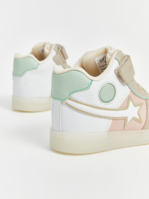 Bağcık ve Cırt Cırtlı Kız Çocuk Spor Ayakkabı - Görsel 6