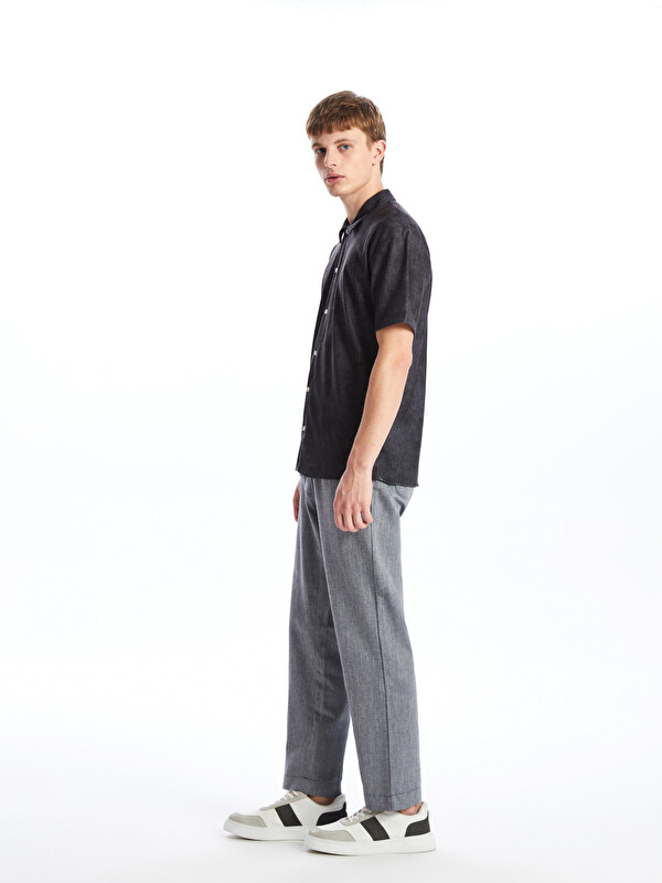 XSIDE Slim Fit Keten Görünümlü Erkek Pantolon